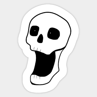 Skreaming Skull Sticker